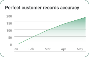 Perfect customer records accuracy