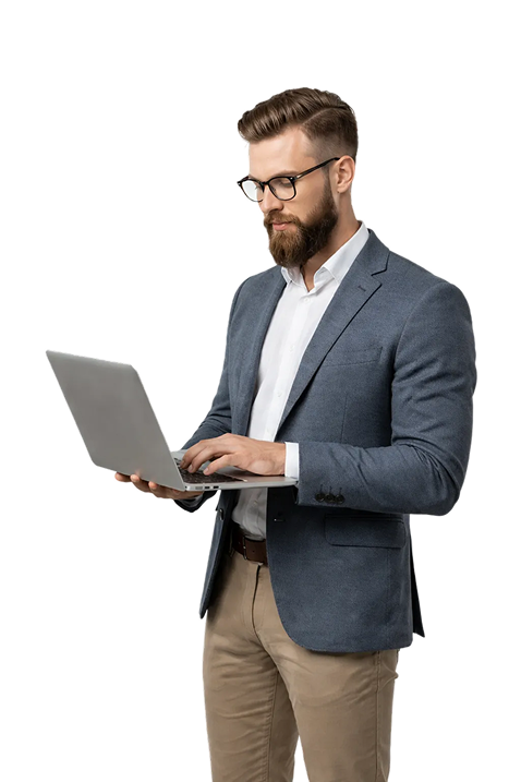 Person using laptop