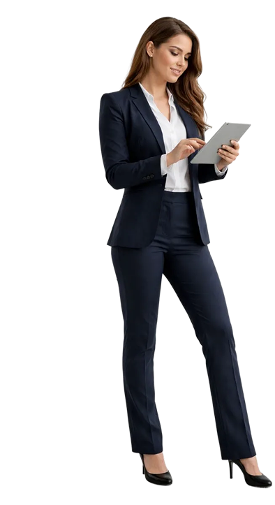 Person with tablet